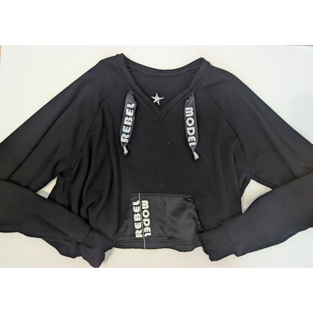 Rebel Athletic model top YL cover up Cheer Dance pom